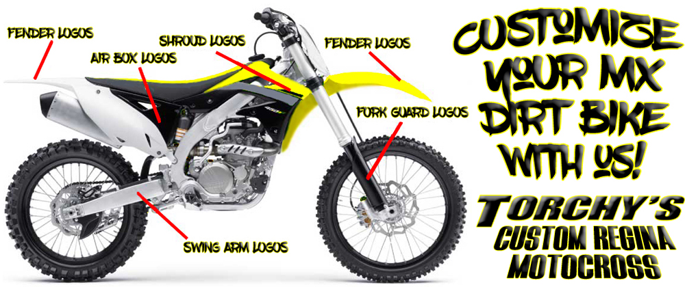 customize your dirt bike with Torchy's of Regina Motocross Custom MX