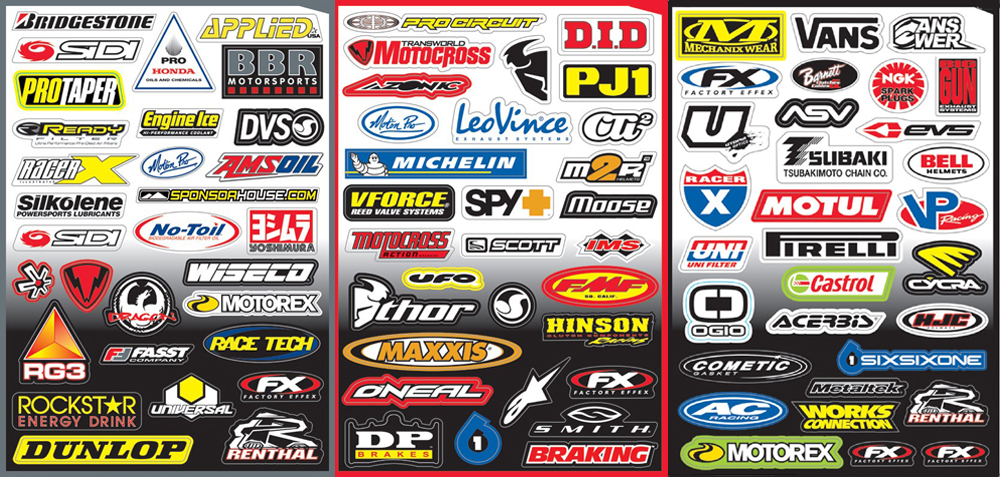 custom motocross mx dirt bike sponsor decals in regina saskatchewan canada for customized graphics to customize your own dirt bike with kits mx numbers stickers wraps in our dirt bike designer